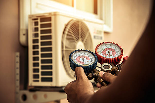 Professional Hvac Maintenance technician working in Rainbow, CA